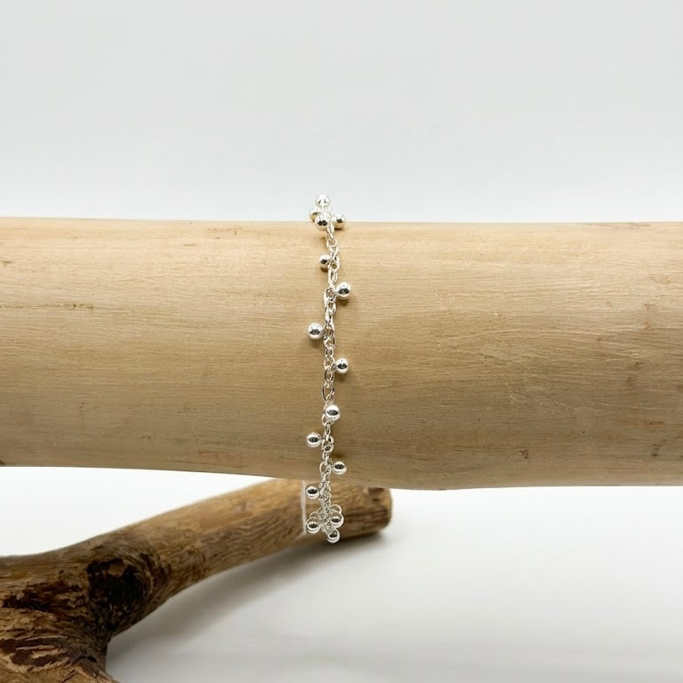 Bracelet chaîne perlée