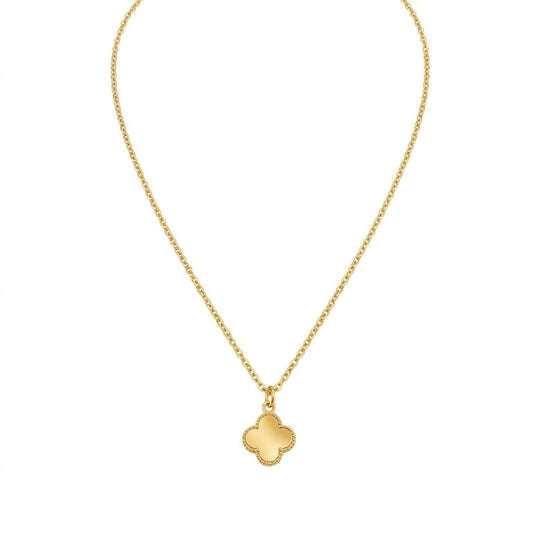 Collier trèfle doré