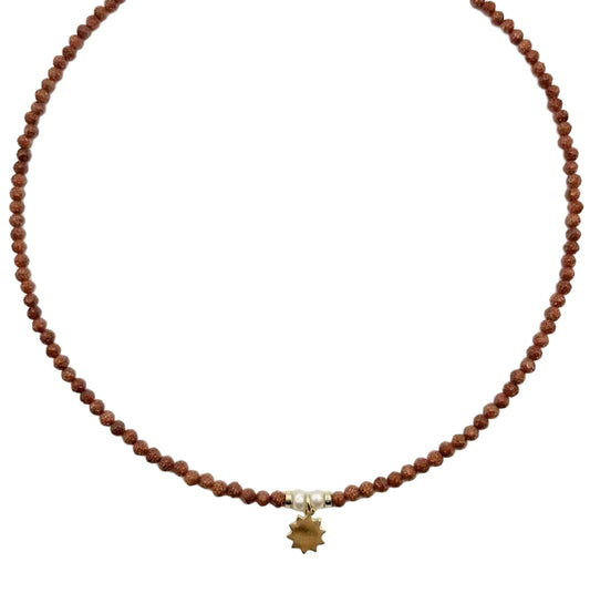 Collier pierre de soleil